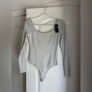 Abercrombie & Fitch Gray Bodysuit